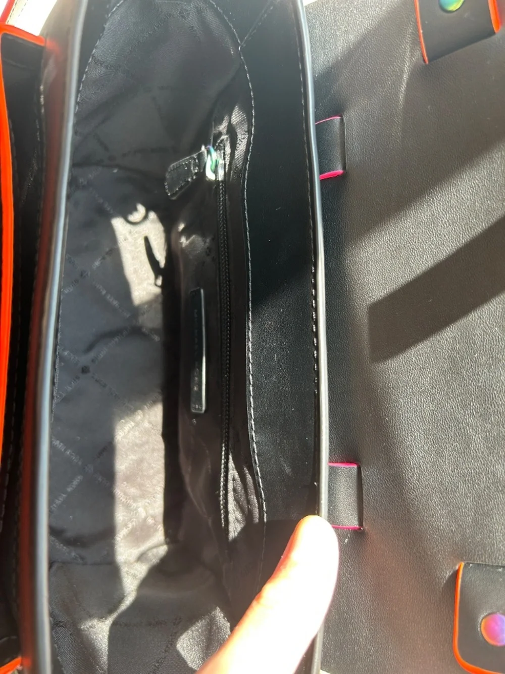 Michael Kors Manhattan Satchel Neon Bag